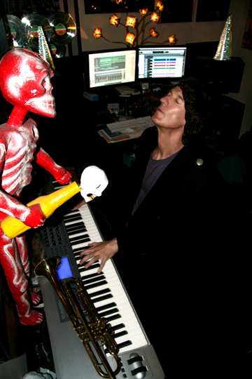 Captain Badazz at piano